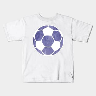 Soccer Ball Purple Kids T-Shirt